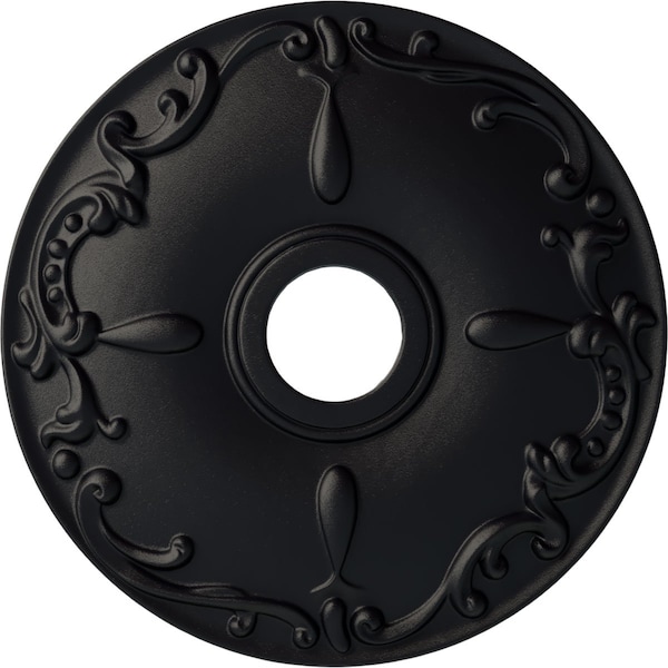 Ekena Millwork Kent Ceiling Medallion (Fits Canopies up to 5"), Hand-Painted Steel Gray, 18"OD x 3 1/2"ID x 1 1/4"P CM18KESGS - main